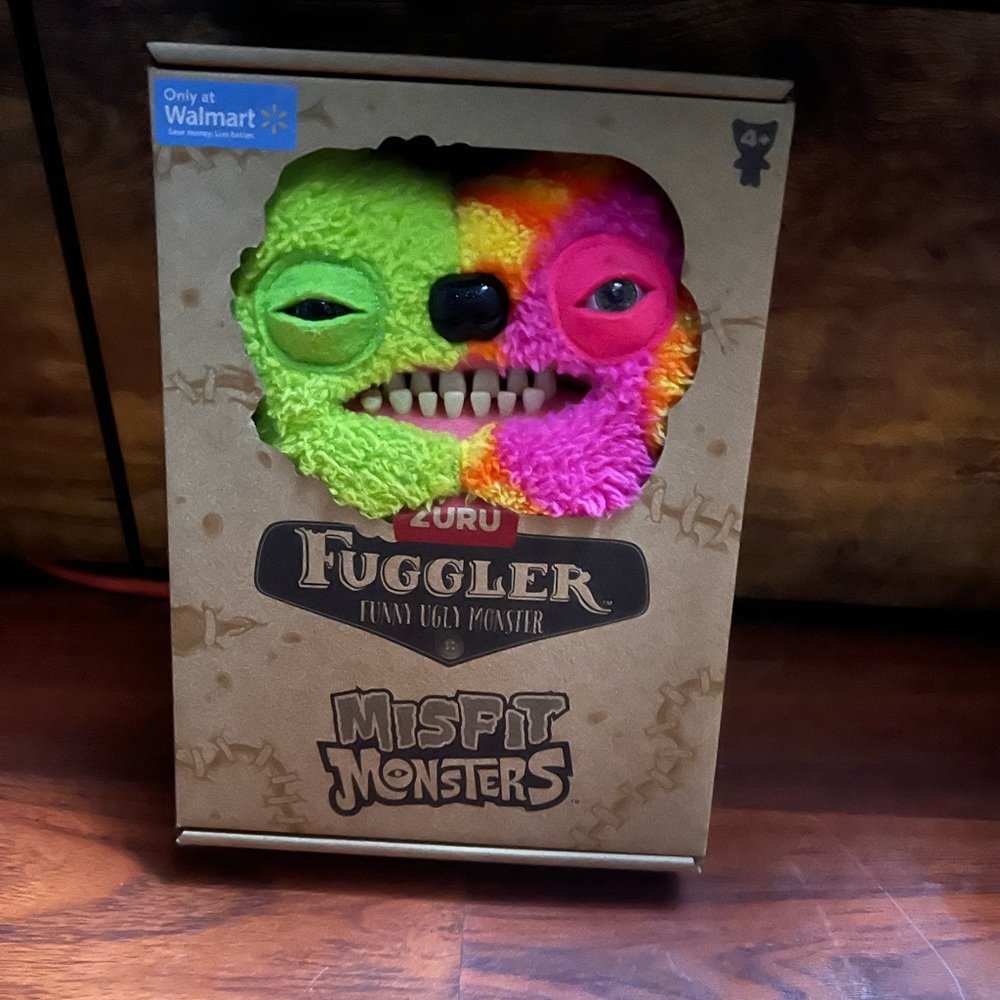 Zuru Fuggler Misfit Monster Plush - Vibrant Green and Pink set of 3